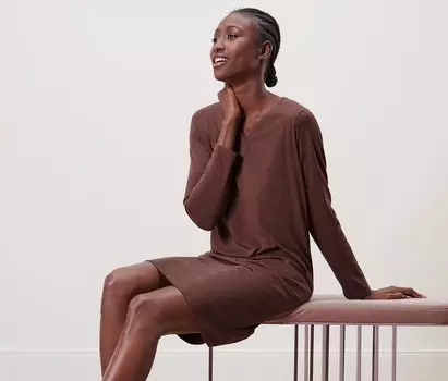 Ночная рубашка Tchibo, каштан