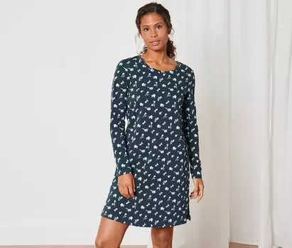 Ночная рубашка Tchibo, темно-синий и белый