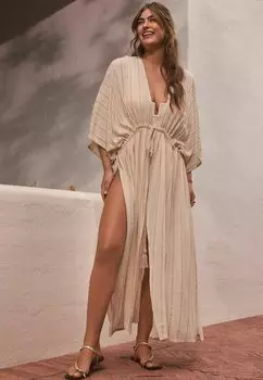 Ночная рубашка TIE FRONT MAXI LENGTH KIMONO Next, бежевый