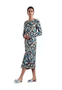 Ночная рубашка Titia "Алесте", длина 3/4, женская ESSENZA, цвет 662 Blau