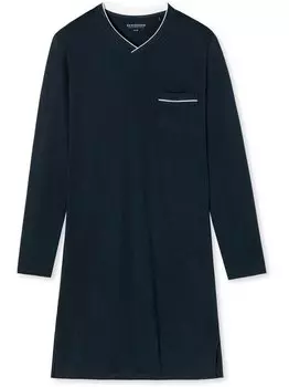 Ночная рубашка тонкий интерлок Schiesser, синий