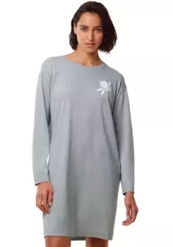 Ночная рубашка Triumph "Endless Comfort NDK LSL" (1 шт.), со сплошным принтом, мягкое качество, цвет Blue - Light Combination