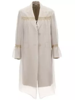 Ночная рубашка Уличный тренчкот Prada, нейтральный цвет