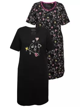 Ночная рубашка Ulla Popken, черный