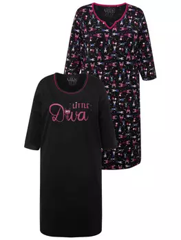 Ночная рубашка Ulla Popken, черный