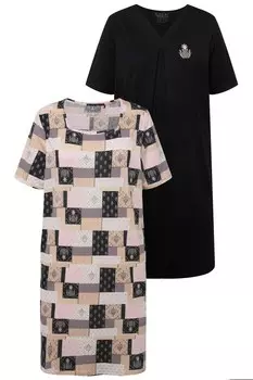 Ночная рубашка Ulla Popken Nightgown, черный