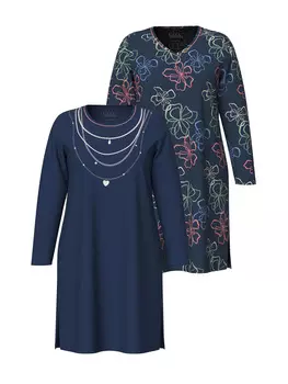 Ночная рубашка Ulla Popken, темно-синий