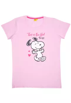 Ночная рубашка United Labels The Peanuts Snoopy Schlafshirt Pyjama, розовый