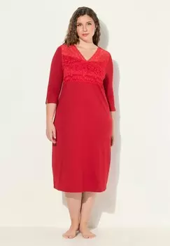 Ночная рубашка V AUSSCHNITT Ulla Popken, красный