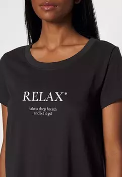 Ночная рубашка VD LASCANA, черный