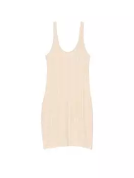 Ночная рубашка Victoria's Secret Luxe Modal Ribbed, светло-розовый