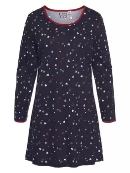 Ночная рубашка VIVANCE DREAMS, цвет navy-bedruckt