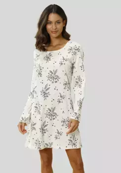 Ночная рубашка Vivance Dreams с гортензией, бежевый