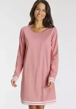 Ночная рубашка Vivance Dreams с полосками, розовый