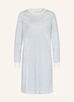 Ночная рубашка в полоску из хлопка Calida, синий