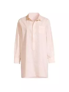 Ночная рубашка в полоску из хлопка Linnet Morgan Lane