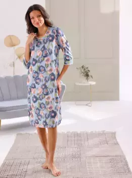 Ночная рубашка " Wschepur" "Ночная рубашка", цвет Hellblau-Lindgrn-Gemustert