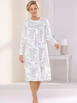 Ночная рубашка " Wschepur" "Ночная рубашка", цвет Wei-Lavendel-Bedruckt