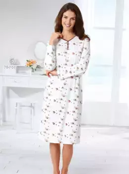 Ночная рубашка " Wschepur" "Ночные рубашки", цвет Ros-Bedruckt + Sand-Bedruckt