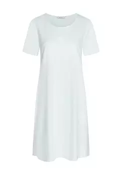 Ночная рубашка высокого класса, хлопок, круглый вырез, для женщин Louis Fraud, цвет Light Jade