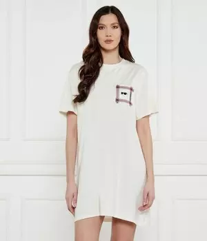 Ночная рубашка женская Karl Lagerfeld Ikon из органического хлопка, бежевый