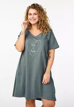 Ночная рубашка Zizzi, серый