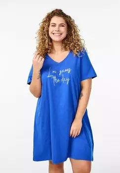 Ночная рубашка Zizzi, синий