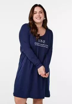Ночная рубашка Zizzi, синий