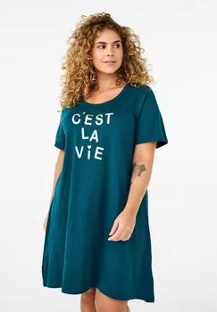 Ночная рубашка Zizzi, зеленый