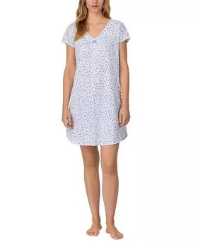 Ночная сорочка короткая "Floral Dainty Cap" Eileen West, белый