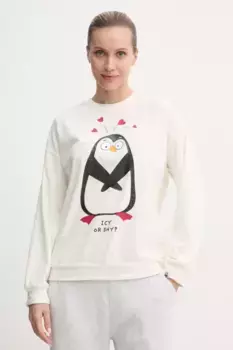 Ночная толстовка United Colors of Benetton, бежевый