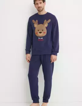 Ночная толстовка United Colors of Benetton, темно-синий