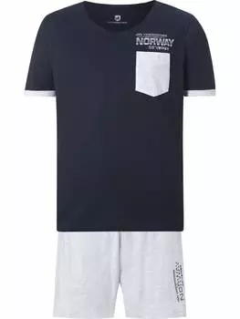 Ночное белье Jan Vanderstorm, цвет dunkelblau hellgrau