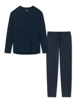 Ночное белье Schiesser, цвет blau gepunktet/dunkelblau