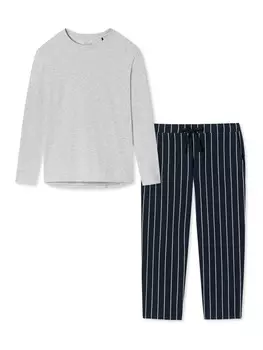 Ночное белье Schiesser, цвет blau gestreift/grau