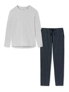 Ночное белье Schiesser, цвет blau gestreift/grau