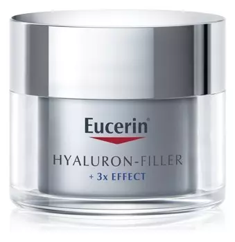Ночной антивозрастной крем Eucerin Hyaluron-Filler + 3x Effect