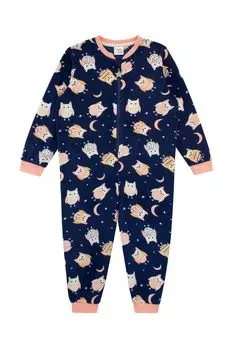 Ночной комбинезон с принтом совы Harry Bear, синий