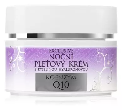 Ночной крем для лица Bione Cosmetics Exclusive Q10