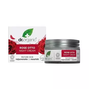 Ночной крем для лица Dr.Organic rose otto Dr. Organic, 50 мл