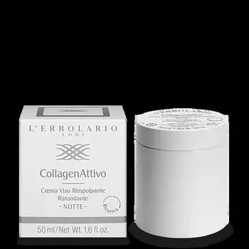 Ночной крем для лица, придающий упругость и эластичность, со сменным блоком, 50 мл L'Erbolario Collagenattivo