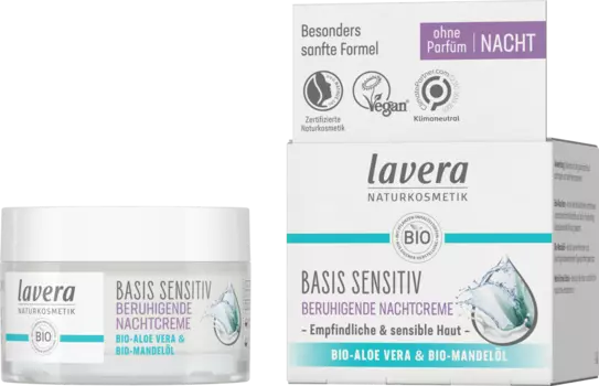 Ночной крем-основа для чувствительной кожи 50 мл. lavera