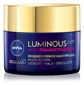 Ночной крем против обесцвечивания кожи Nivea Cellular Luminous 630