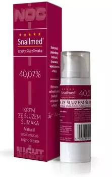 Ночной крем сильно увлажняющий Ночная реконструкция. 50 мл польский продукт Snailmed