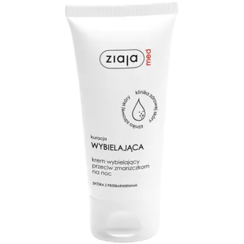 Ночной отбеливающий крем для лица против морщин, 50 мл Ziaja Med Kuracja wybielajca