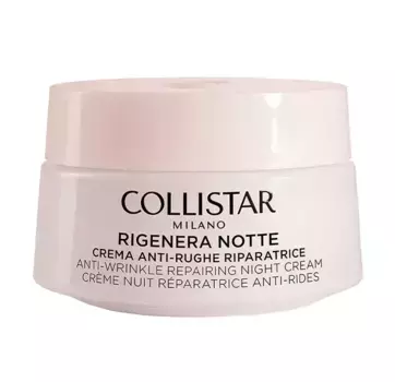 Ночной восстанавливающий крем против морщин Rigenera Notte Crema Anti-Rughe Riparatrice Collistar, 50 ml