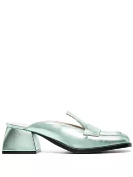 Nodaleto мюли Cara на блочном каблуке, зеленый