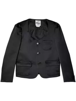 Noir Kei Ninomiya атласный однобортный пиджак, черный