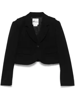 Noir Kei Ninomiya деконструированный пиджак, черный