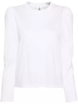 Noir Kei Ninomiya футболка с объемными рукавами, белый